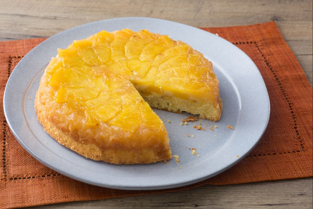 Slice Pineapple Custard Cake Stock Photo 87059792 | Shutterstock