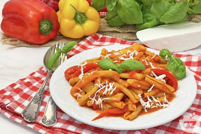 La Peperonata - Bell Peppers in Tomato Sauce - Inside The Rustic Kitchen