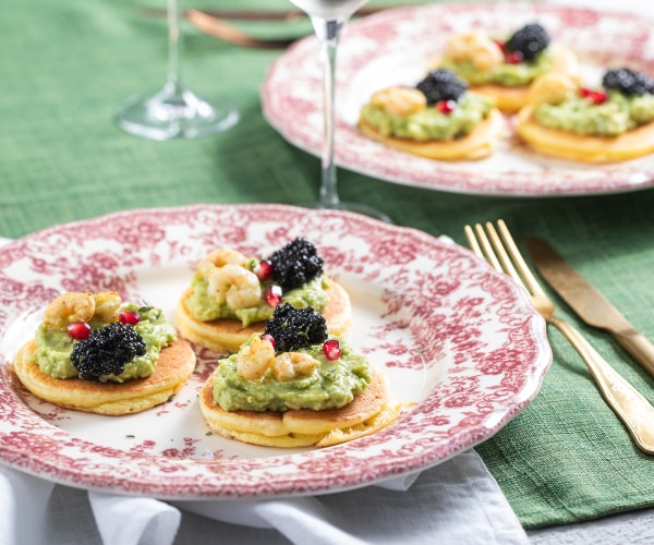 Blinis with caviar