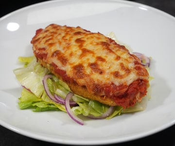 Stuffed Chicken Cutlet with Salad