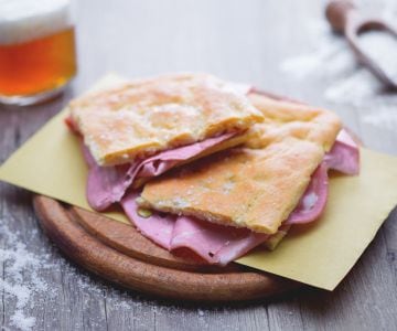 Pizza and Mortadella