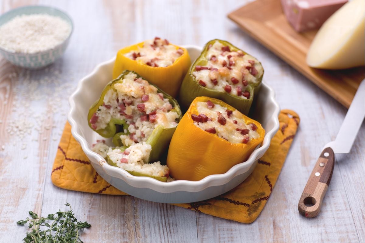 Stuffed Bell Peppers with Rice