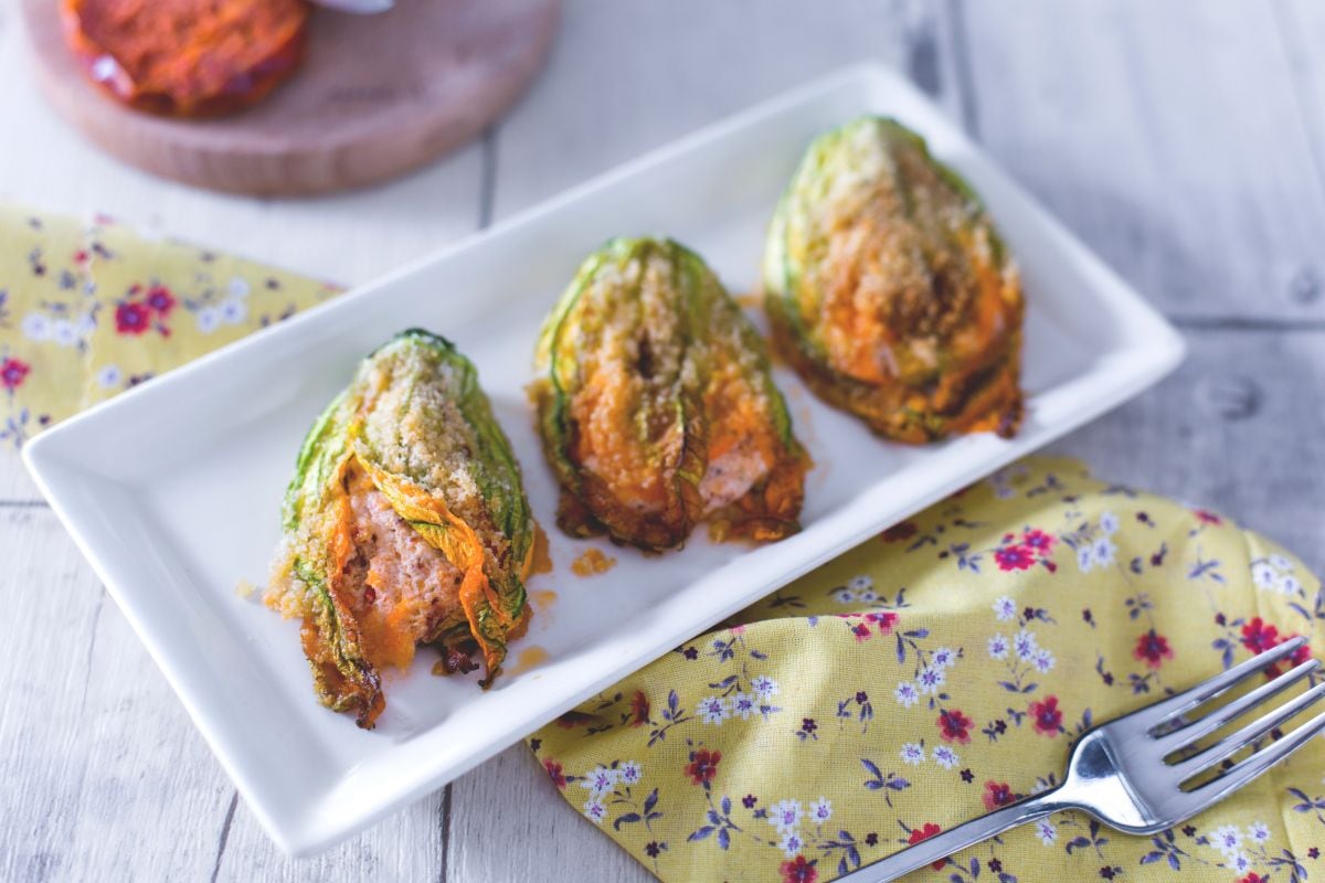 Baked Zucchini Flowers