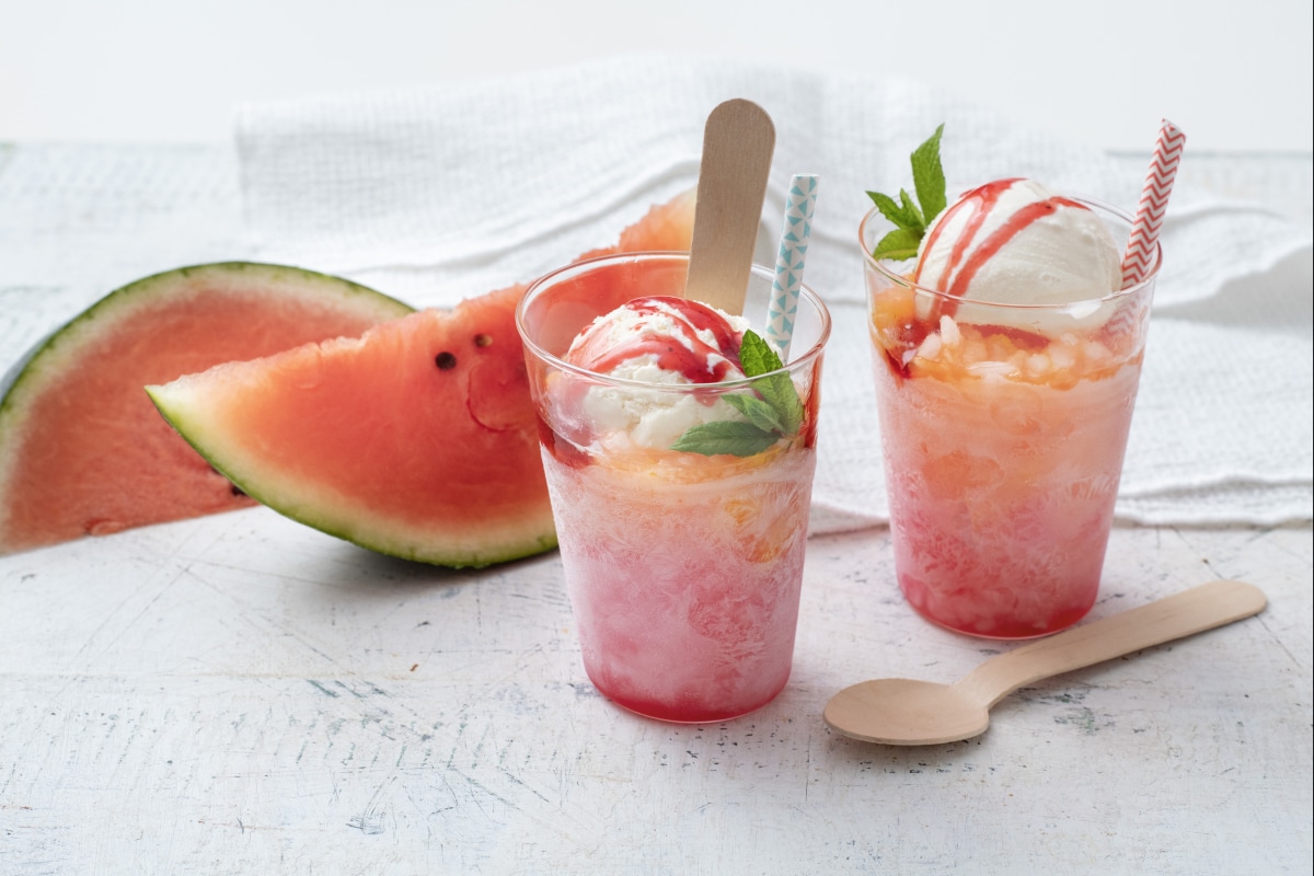 Two-Tone Granita with Faux Ice Cream