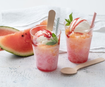 Two-Tone Granita with Faux Ice Cream