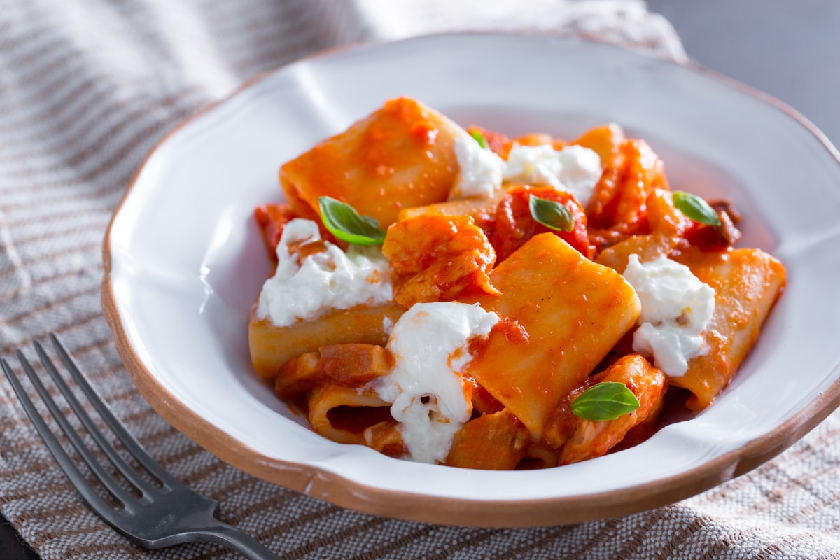 Pasta with Shrimp and Guanciale