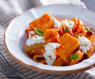 Pasta with Shrimp and Guanciale