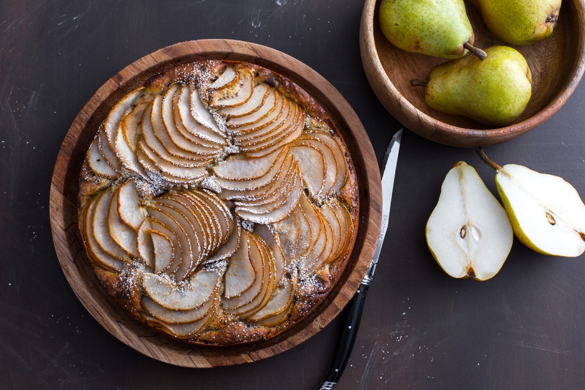 Ricotta, Pear, and Chocolate Cake