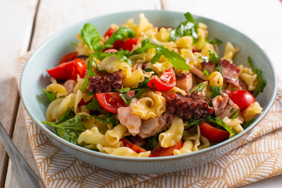 Octopus Pasta Salad - Italian recipes by GialloZafferano