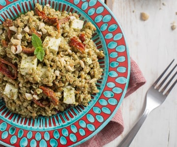 Farro Salad with Herb Pesto and Primosale