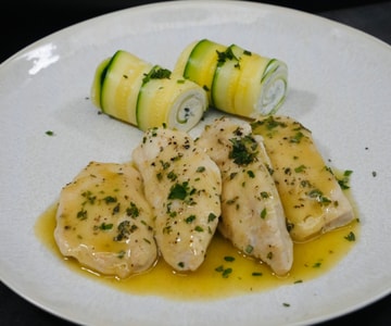 Lemon Chicken Breast with Zucchini Rolls