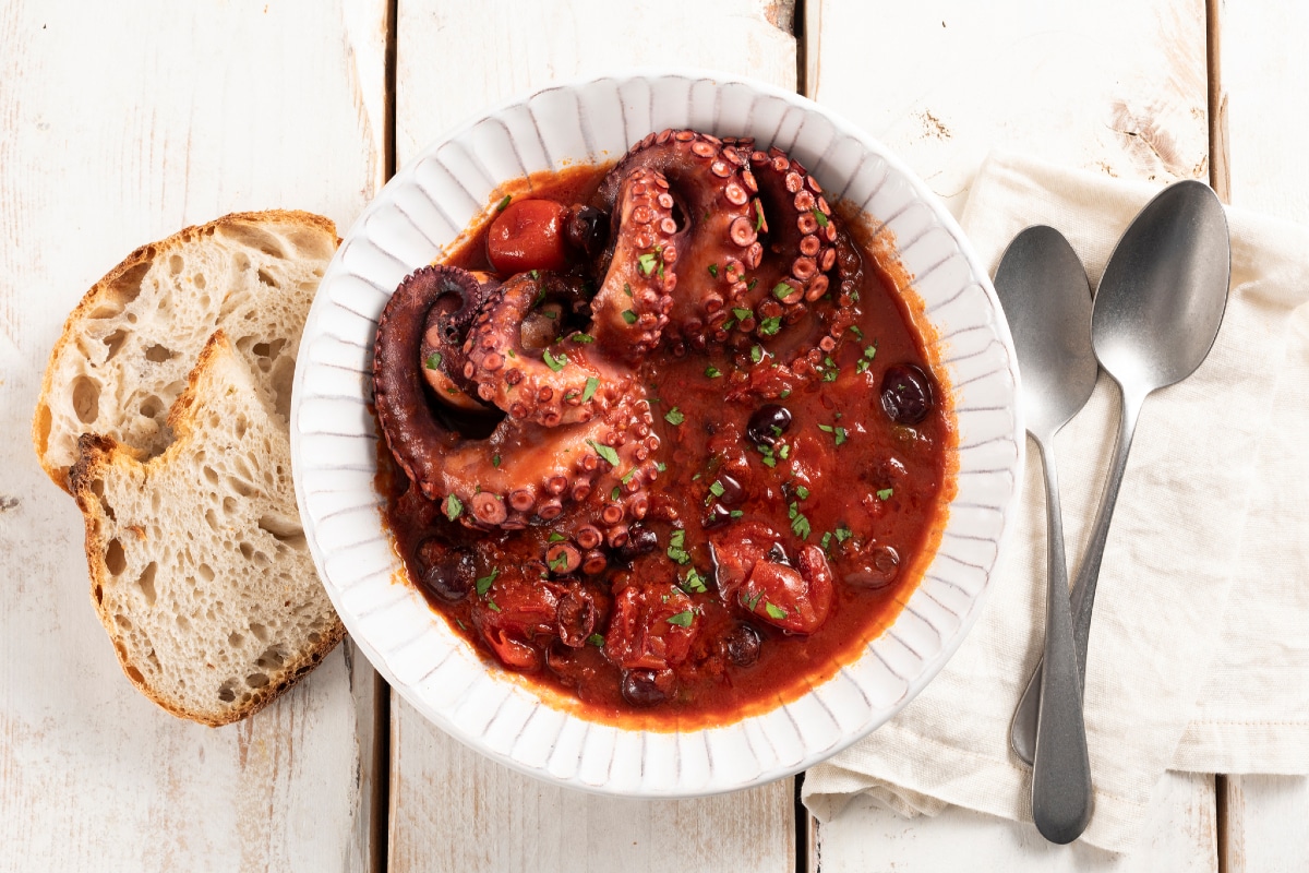 Polpo alla Luciana (Italian Stewed Octopus)