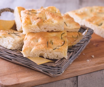 Simple homemade focaccia