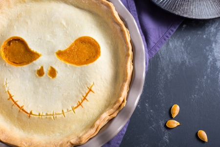 Pumpkin pie Jack Skellington