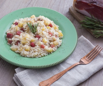 Apple and Speck Risotto