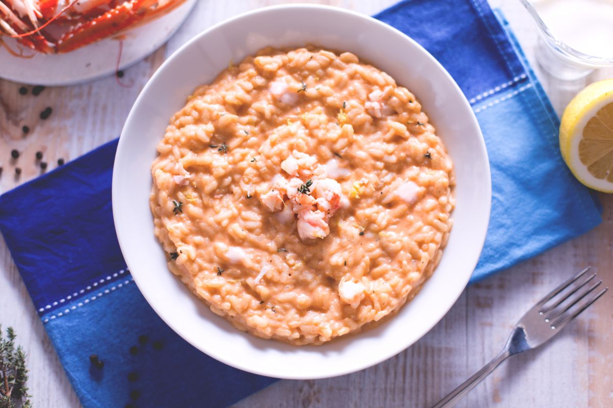 Risotto with Shrimp Cream