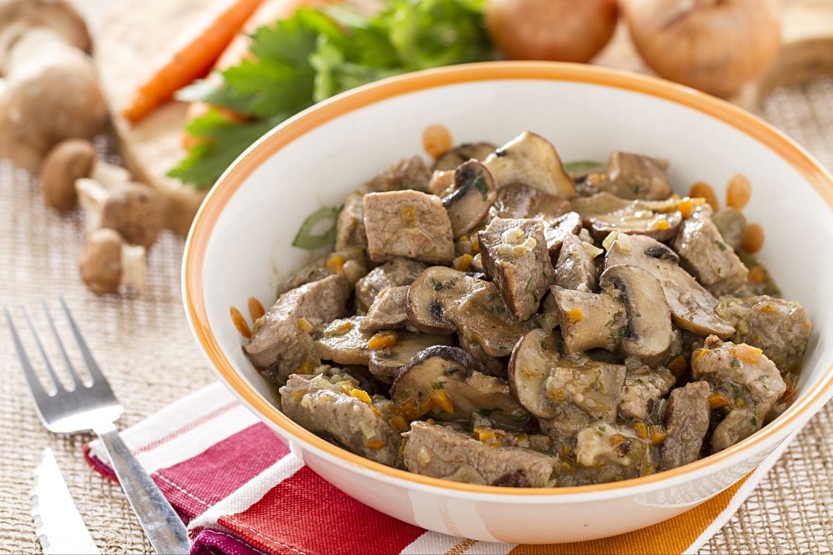 Veal Stew with Mushrooms