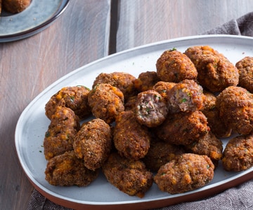 Rustic Fried Meatballs