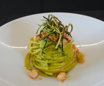 Spaghetti with Zucchini and Shrimp