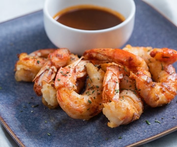 Shrimps with Lard