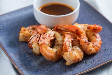 Shrimps with Lard