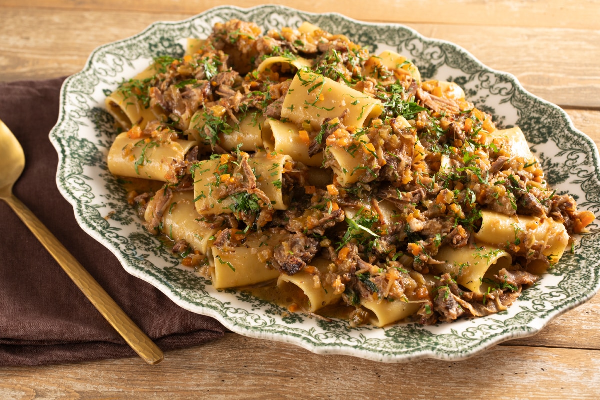 Paccheri with Rib Cut à la Genovese