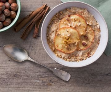 Apple and Hazelnut Porridge