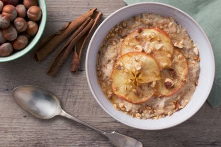 Apple and Hazelnut Porridge