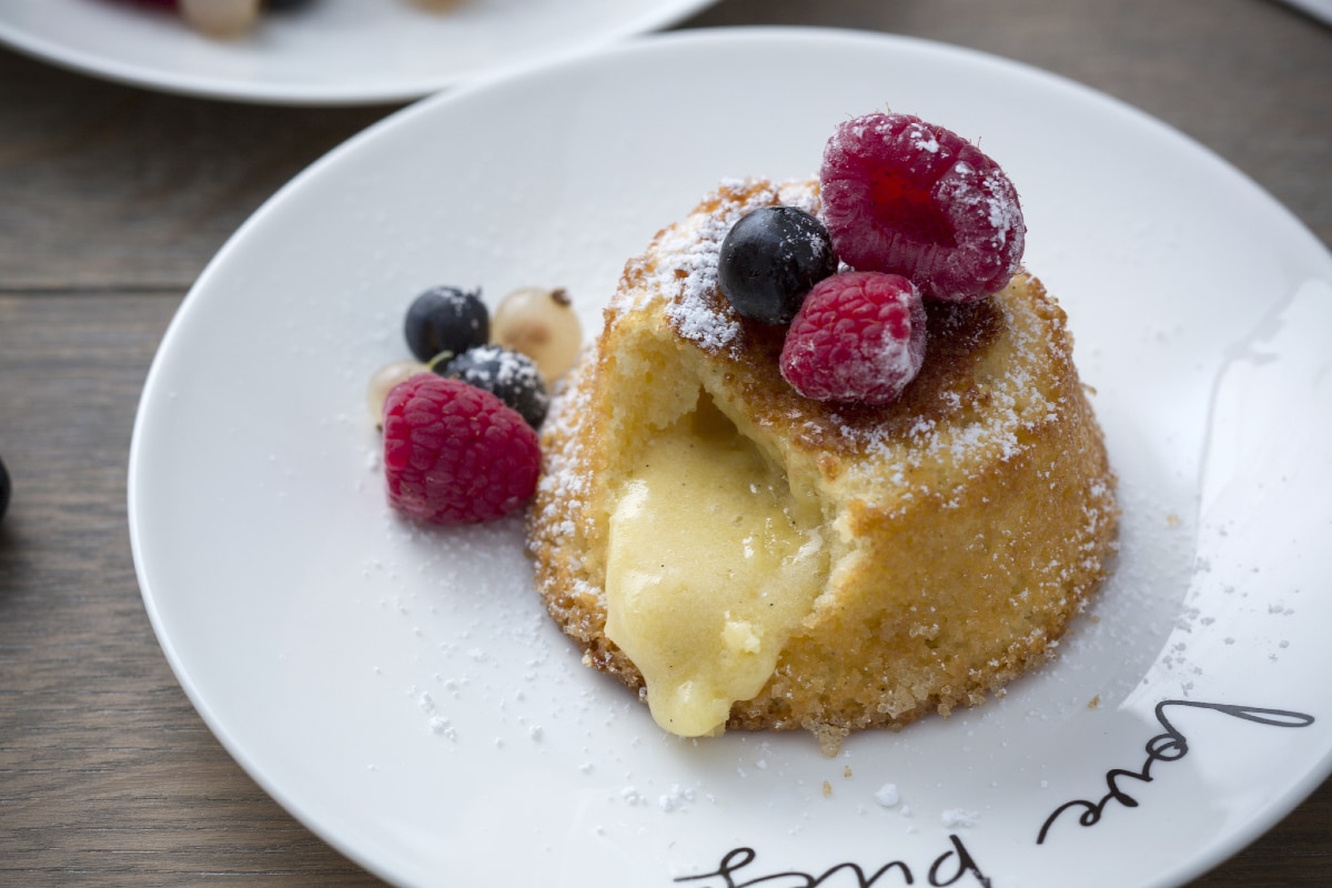 White Chocolate Lava Cakes