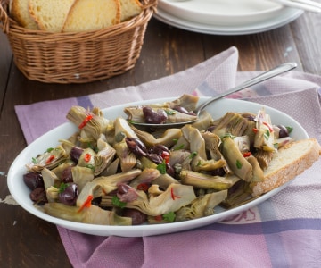 Naples-style Braised Artichokes