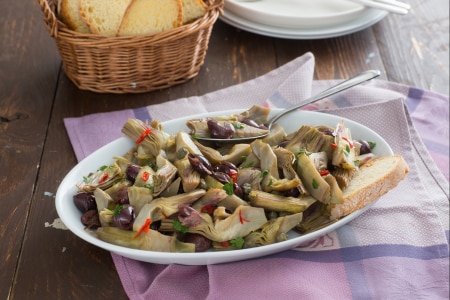 Naples-style Braised Artichokes