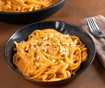 Pasta with Baked Vegetable Cream