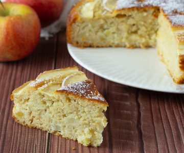 Apple cake without sugar