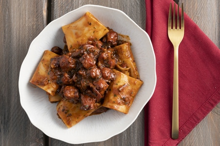 Paccheri with octopus ragù