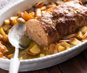 Soft oven-baked meatloaf