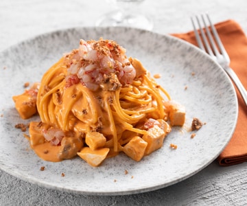 Seafood Carbonara with Shrimp