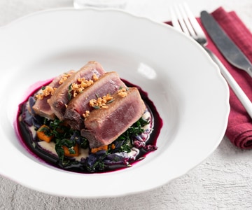 Seared Tuna with Winter Ratatouille