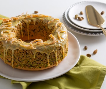 Orange and Pistachio Bundt Cake