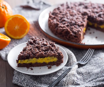 Chocolate and Orange Crumble Cake