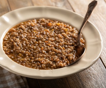 Spelt and Lentil Soup