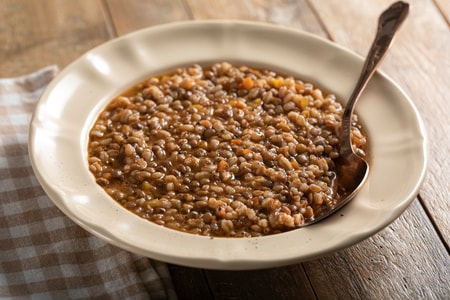 Spelt and Lentil Soup