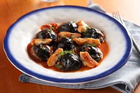 Squid Ink Ravioli