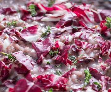 Easy radicchio risotto