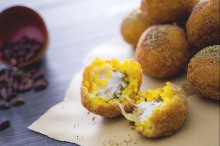 Pistachio Rice Arancini